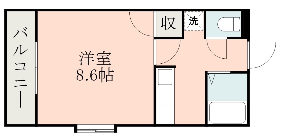 鹿児島市易居町のマンションの間取り