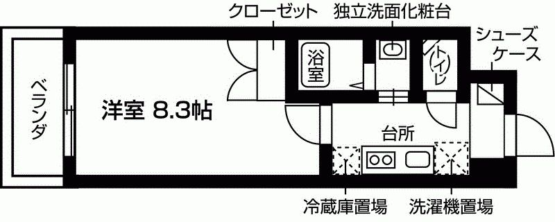 2nd　Kの間取り