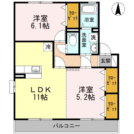 アネックスMII　D棟の間取り