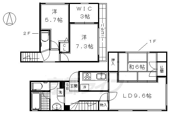 コーポアドバンスの間取り