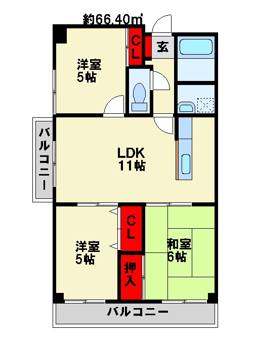 サンシティ・アヴァンテの間取り