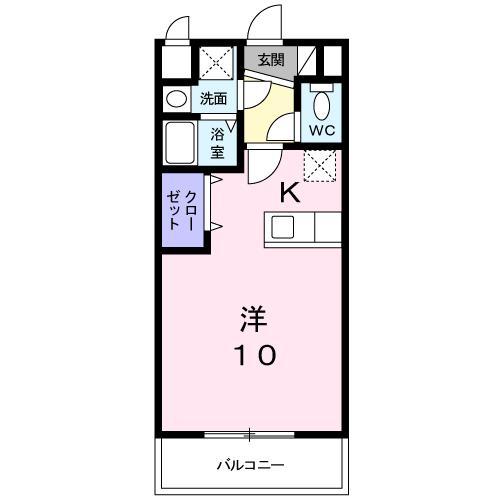 東広島市西条町御薗宇のマンションの間取り