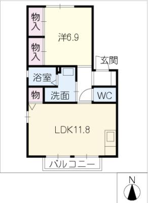 ＭａｓｔＴｏｗｎ東柳原の間取り