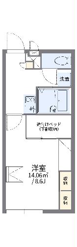 レオパレスプレミール紀ノ川の間取り