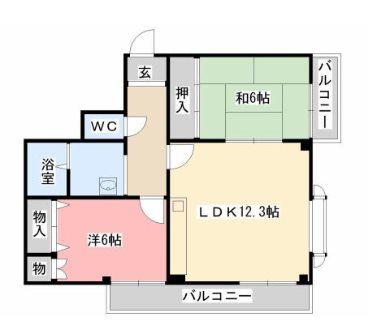 ソレーユYAMADAの間取り