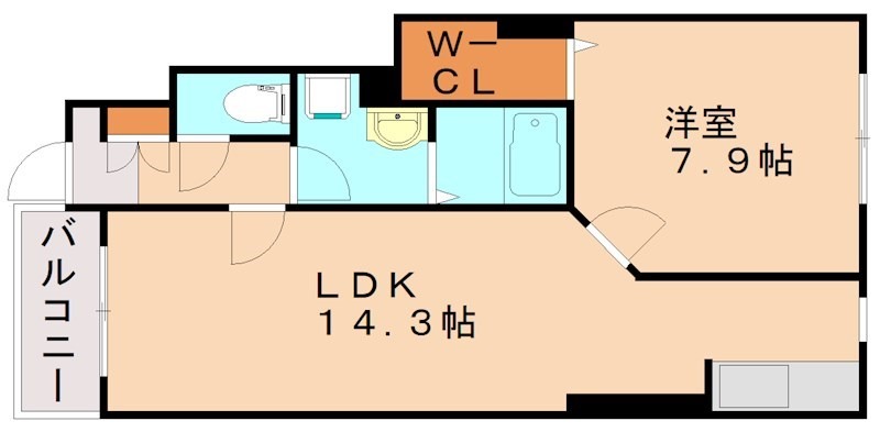 嘉穂郡桂川町大字吉隈のアパートの間取り