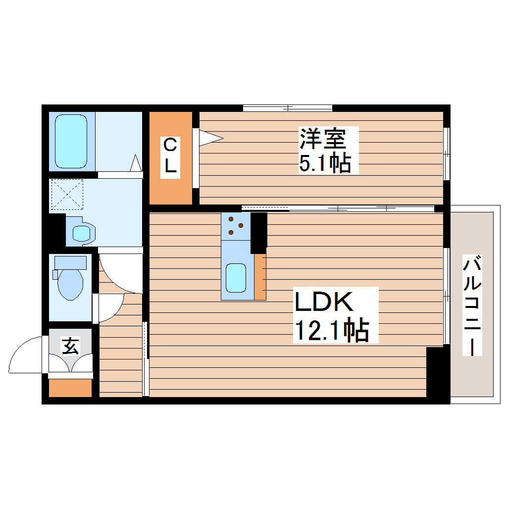 D-ROOM二軒茶屋TMTの間取り