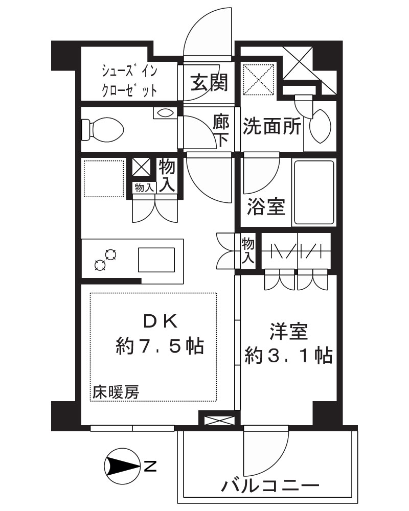 ピアースたまプラーザの間取り