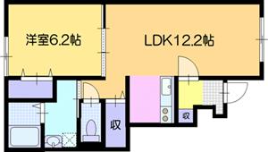 クラージュマロンＣの間取り