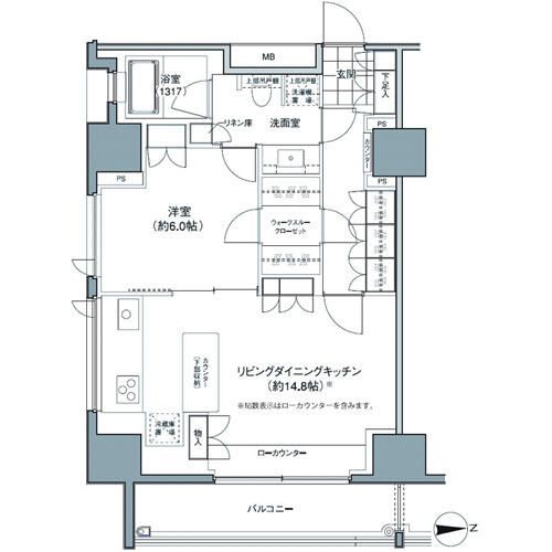 パークハビオ東中野の間取り