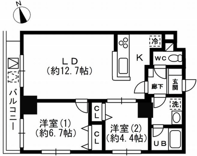 KDXレジデンス秋葉原の間取り