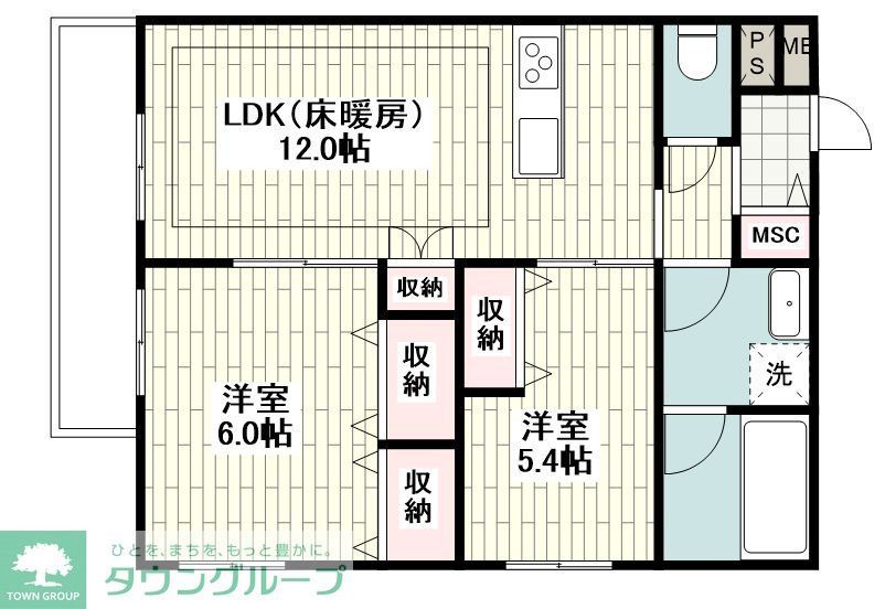 横浜市保土ケ谷区星川のマンションの間取り