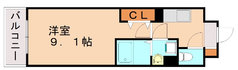 福岡市東区多の津のマンションの間取り