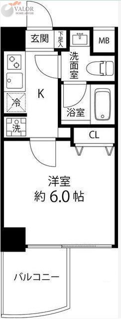 横浜市南区白金町のマンションの間取り