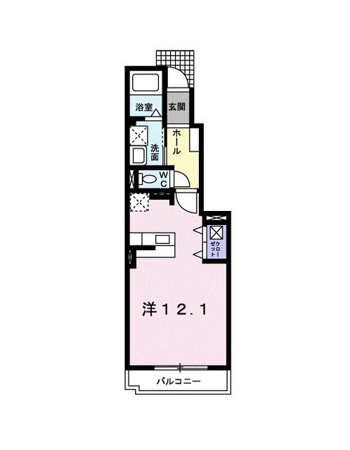 八代市田中町のアパートの間取り