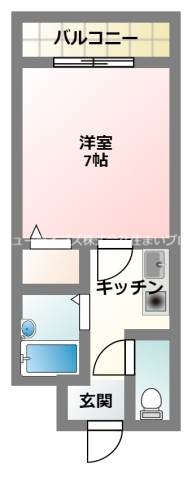 寝屋川市中木田町のマンションの間取り