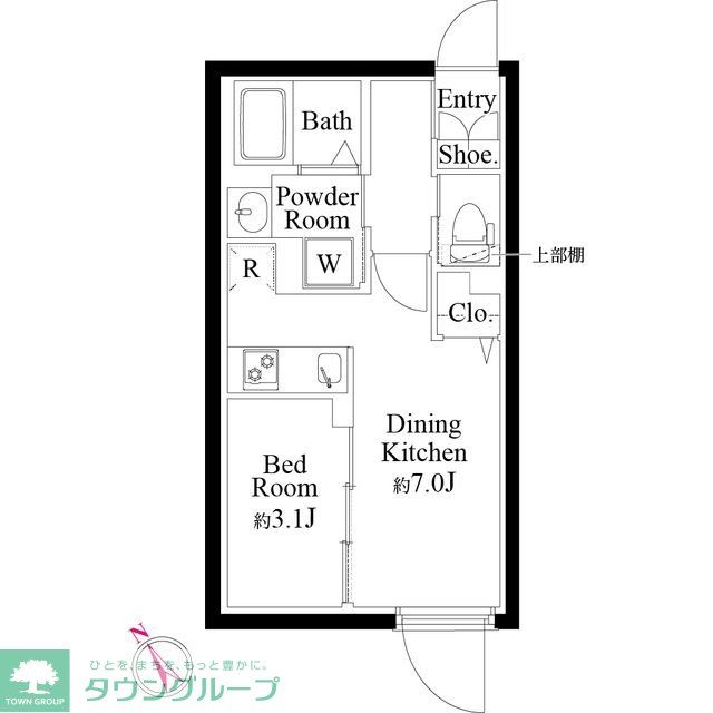 渋谷区神宮前のマンションの間取り