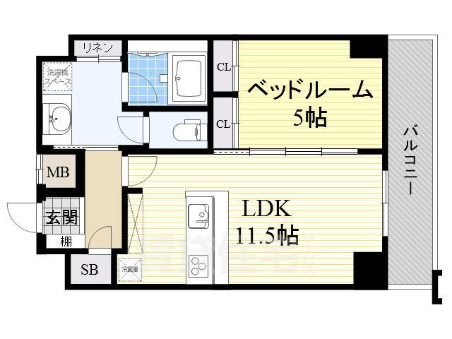 Dimus新大阪の間取り