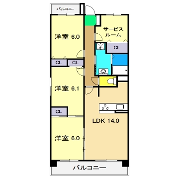 シャオリーコートの間取り