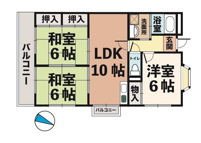 グリーンヒル大津和の間取り