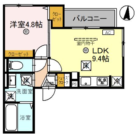 D-Luce黒田-EASTの間取り