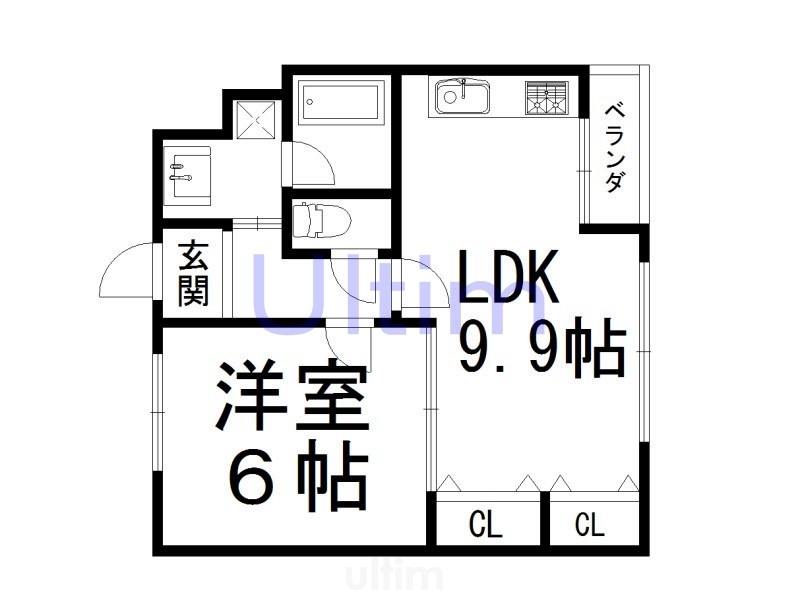 リエス西院の間取り