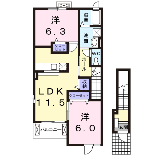 ボニ トＢの間取り