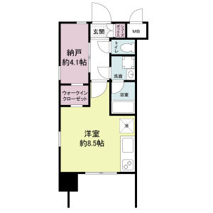 レジディア新大阪の間取り
