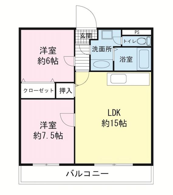 静岡県三島市御園（マンション）の賃貸物件の間取り