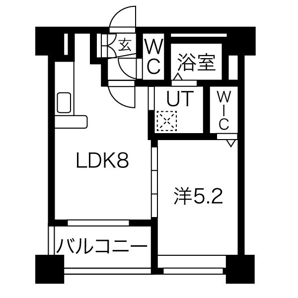 クラッセ大通り東の間取り写真
