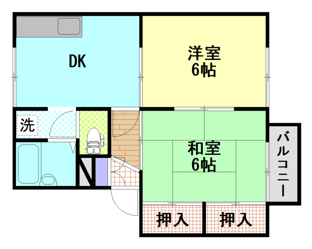 リベルテ風呂ヶ迫の間取り