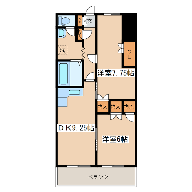 【ホワイトハウス（柏木町）の間取り】