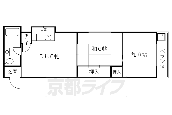 マルシン四ノ宮ハイツの間取り