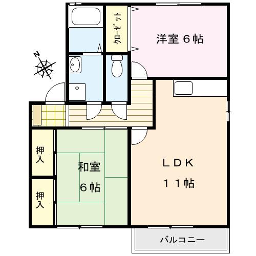 ベリークレセントの間取り