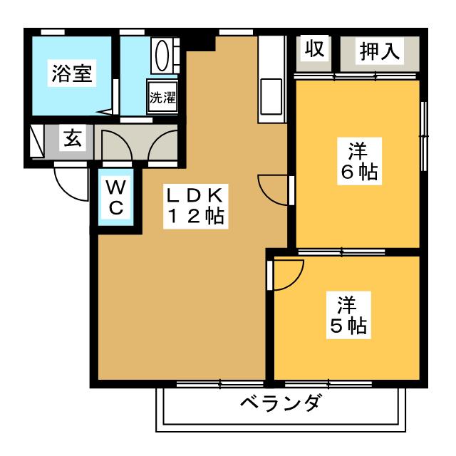 ドミール西脇の間取り