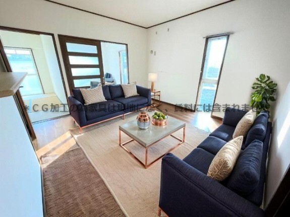 居室・リビング　家具はＣＧのため実際にはございません