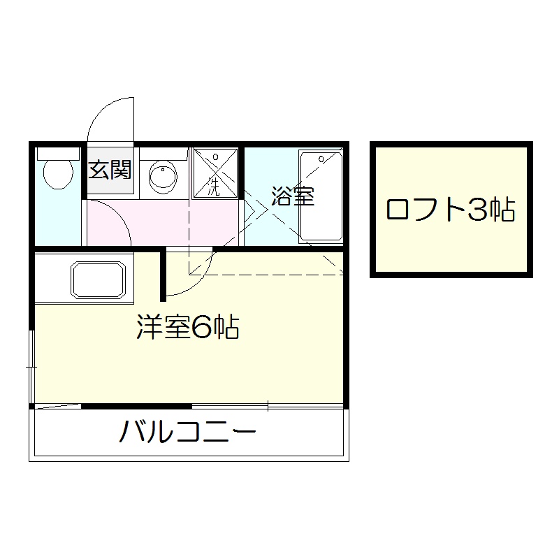 UEハウス6番館　鹿児島市賃貸マンションの間取り