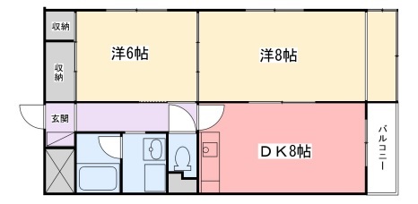 広畑中村コーポの間取り