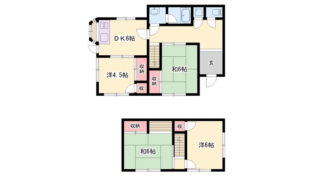 姫路市青山6丁目戸建の間取り