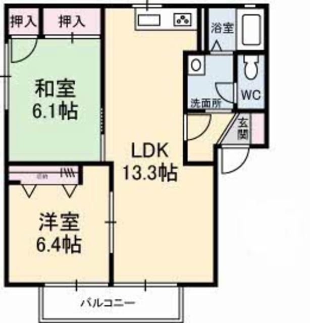 ハイマート白石　Ｃ棟の間取り