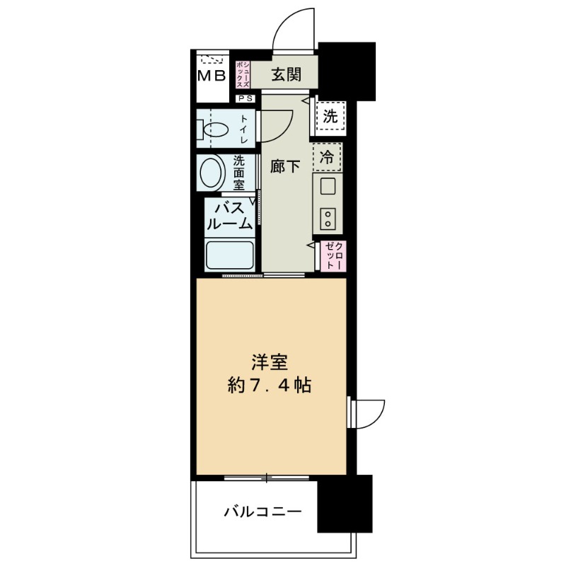 レジデンス南森町の間取り写真