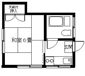 東京都中野区丸山２（アパート）の賃貸物件の間取り