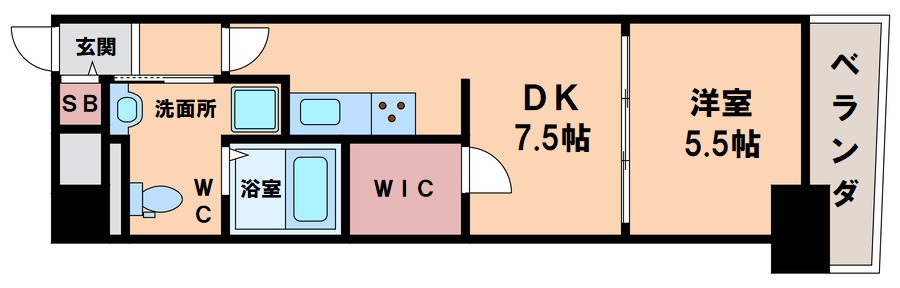 ノステルコート夕陽丘の間取り