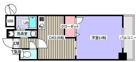 姫路市北条のマンションの間取り