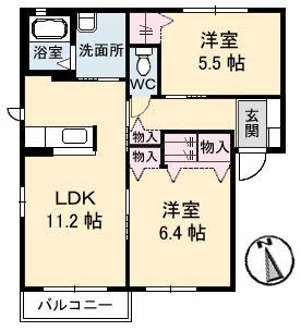 【シャーメゾン大 　Ａ棟の間取り】