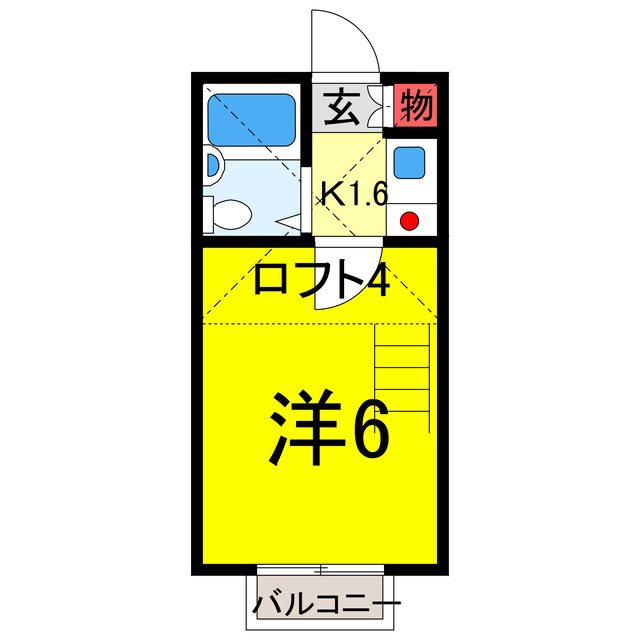 四街道市物井のアパートの間取り