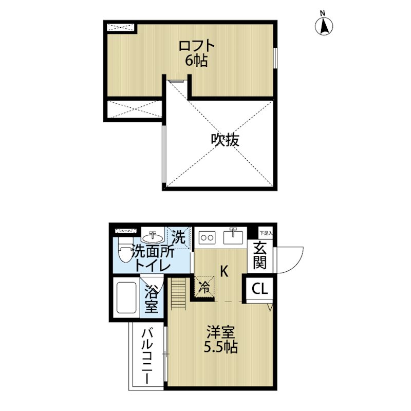 クラスティーネヴィラ尼崎の間取り