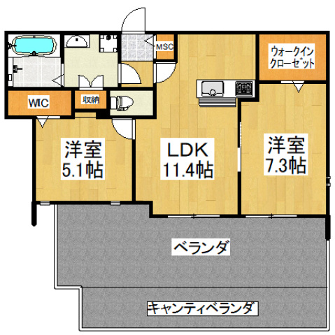 Salienteの間取り