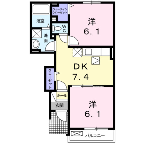 グレースヴィラ３の間取り