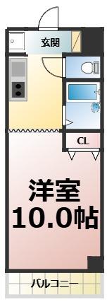 名古屋市昭和区曙町のマンションの間取り